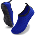 VIFUUR Water Sports Shoes Barefoot Quick-Dry Aqua Yoga Socks Slip-on for Men Women Blue