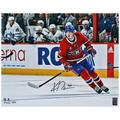 Kirby Dach Montreal Canadiens Autographed 16" x 20" Red Jersey Debut Photograph