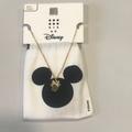 Disney Jewelry | Disney Minnie Mouse Necklace Gold Plated | Color: Gold | Size: Os