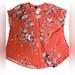 Torrid Tops | New Womens Top New With Tags Torrid Size 2 Floral Short Sleeved Button Down | Color: Cream/Orange | Size: 2