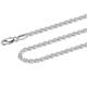 sterling silver mens chain 2.5mm Diamond Cut Chain Necklace 925 Sterling Silver Rope Chain for Men Women 16, 18, 20, 22, 24, 26, 30 Inch, 30, Stainless Steel, No Gemstone
