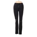 Madewell Jeans - High Rise Skinny Leg Denim: Black Bottoms - Women's Size 25 - Black Wash