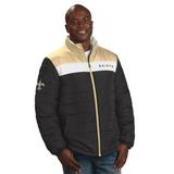 NFL Men's Perfect Game Sherpa Lined Jacket (Size L) New Orleans Saints, Polyester