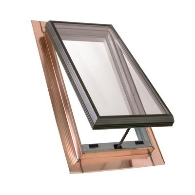 Velux QVT Copper Venting Pan-Flashed Skylight 22x45 Tempered - LoE2 - No Blind
