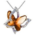 Kayannuo Christmas Clearance Ladies Crystal Butterfly Necklace Multicolor Fashion Pendant Necklace