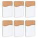 6Pcs Sublimation Blank Leather Mobile Wallet Plastic Bag Mobile Phone Holder Card Sticker Mobile Phone Case Wallet Case