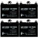 4x Pack - Compatible Merits Health Products Pioneer 3 (S43) Battery - Replacement UB12350 Universal Sealed Lead Acid Battery (12V 35Ah 35000mAh L1 Terminal AGM SLA)