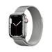 Apple Watch Series 7 GPS + Cellular 41mm Silver Stainless Steel Case with Silver Milanese Loop