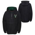 "Milwaukee Bucks Paint the Court Quarter Zip Fleece Jacket - Jeune - unisexe Taille: XL (18/20)"