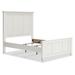 Signature Design by Ashley Grantoni King Panel Bed Wood in Brown/White | 65.25 H x 83.25 W x 85.5 D in | Wayfair B3290B10