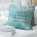 East Urban Home Faux Gemstone Try To Be a Rainbow Quote Pillow Polyester/Polyfill blend in Blue | 26 H x 26 W x 4 D in | Wayfair