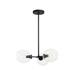 George Kovacs Nexpo 3-Light Coal Finish Semi Flush