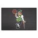 Black/Brown 30 x 19 x 0.25 in Area Rug - FANMATS Boston Celtics Starter Mat Accent Rug Nylon | 30 H x 19 W x 0.25 D in | Wayfair 36879
