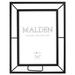 Malden 4X6 GOLD PIERCED LUXE Metal in Black | 9.2 H x 7.2 W x 0.5 D in | Wayfair 5450-57