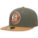 Men's New Era Olive/Orange Brooklyn Nets Two-Tone 59FIFTY Fitted Hat