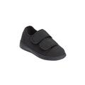 Extra Wide Width Women's The Extra Wide Microbacterial Walking Shoe by Comfortview in Black (Size 10 WW)