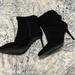 Nine West Shoes | Black Suede / Leather Size 8m Booties High Heal Pointy Toe Brand New No Box | Color: Black | Size: 8