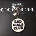 Coach Accessories | Coach Bad Girls Club Bag Charm Signature Canvas | Color: Gold | Size: Os