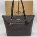 Coach Bags | Coach Gallery Tote Bag In Signature Canvas | Color: Black/Brown | Size: Large
