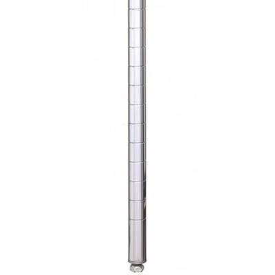 Metro 63PS 62 7/16" Super Erecta Shelving Post w/ 2" Number Increments, Stainless Steel