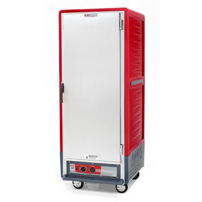 Metro C539-HFS-L Full Height Insulated Mobile Heated Cabinet w/ 35 Pan Capacity, 120v, Lip Load Slides, Red