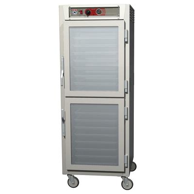 Metro C569-SDC-LPDC Full Height Insulated Mobile Heated Cabinet w/ (34) Pan Capacity, 120v, Pass Thru, Stainless Steel