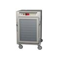 Metro C585-SFC-LPFC 1/2 Height Insulated Mobile Heated Cabinet w/ (17) Pan Capacity, 120v, Lip Load Slides, Glass Doors, Stainless Steel