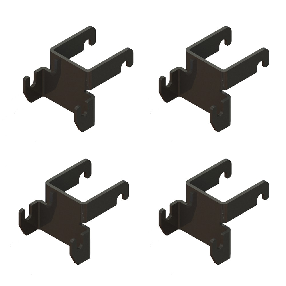 Metro SMR SmartLever Grid Bracket Attachment Hooks, Gray