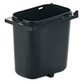 Server 83147 2 qt Fountain Jar w/ Notch for Ladle, Polypropylene, Black