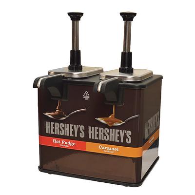 Server 84969 EZ-Topper 96 oz All Purpose Topping Warmer for Hershey's Pouches - (2) 1/8 oz Increments, 120v, Silver