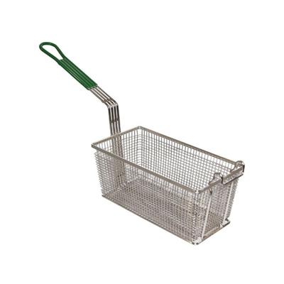 Prince Castle 678-P Frequent Fryer Basket w/ Coated Handle & Front Hook, 13 1/4" x 6 1/2" x 5 4/5", Green