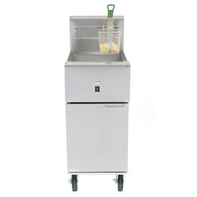 Dean SR114E 208/3 Commercial Electric Fryer - (1) 40 lb. Vat, Floor Model, 208v/3ph, 40-lb. Capacity, Stainless Steel