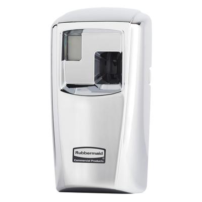 Rubbermaid 1793533 Microburst 3000 Aerosol Odor Control System w/ LCD Dispenser, Chrome, 3" x 7", Silver