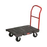 Rubbermaid FG440600BLA 1000 lb Platform Truck w/ Tie Downs, 36"L x 24"W, Black