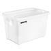 Rubbermaid FG9S3100 WHT BRUTE Bus Box w/ Lid - 27 9/10" x 17 2/5" x 15", White