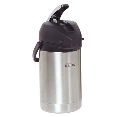 Bunn 32125.0000 2 1/2 Liter Lever Action Airpot, Stainless Steel Liner, 2.5 Liter, Silver