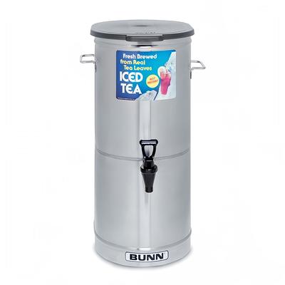 Bunn TDO-5 5 gal Oval Iced Tea Coffee Dispenser w/ Handles, Solid Lid