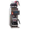 Bunn AXIOM-DV-3 AXIOM Medium Volume Decanter Coffee Maker - Automatic, 7 1/2 gal/hr, 120v, SplashGard Funnel, 2 Top Warmers, Silver