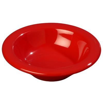 Carlisle 3304205 4 1/2 oz Round Melamine Fruit Bowl, Red, 4.5 Ounce