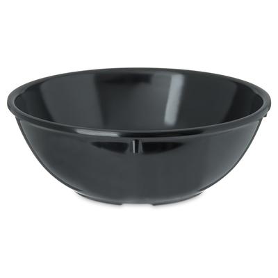 Carlisle 4352103 14 oz Round Melamine Nappie Bowl, Black, 14 Ounce