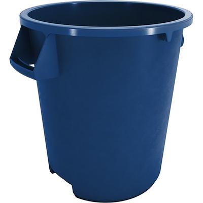 Carlisle 84101014 Bronco 10 gallon Commercial Trash Can - Plastic, Round, Food Rated, Blue