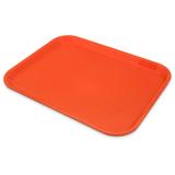 Carlisle CT141824 Plastic Cafeteria Tray - 17 4/5"L x 14"W, Orange