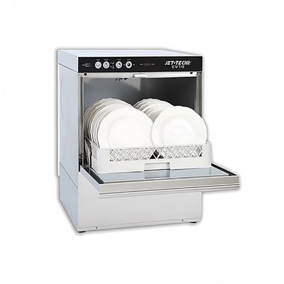 Jet Tech EV-18 High Temp Rack Undercounter Dishwasher - (32) Racks/hr, 208-240v/1ph, 32 Racks/Hour, Stainless Steel