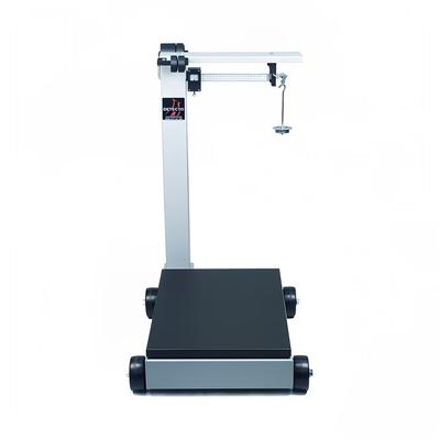 Detecto 854F100P Floor Model Balance Beam Receiving Scale w/ Enamel Finish, 1000 lb Capacity