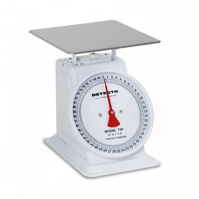 Detecto T50 Top Loading Dial Portion Scale w/ Enamel Housing, 50 lb x 2 oz