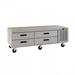 Delfield F2975CP 75 1/4" Chef Base w/ (4) Drawers - 115v, Silver