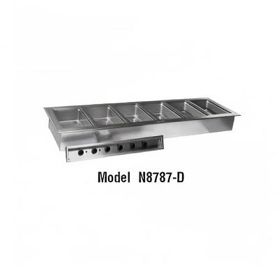 Delfield N8873 Drop In Hot Food Well w/ (5) Full Size Pan Capacity, 208 230v/1ph, Stainless Steel