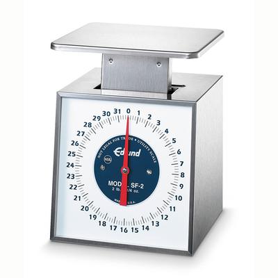 Edlund SF-2 Fixed Dial Vertical Face Scale, 32 oz x 1/4 oz Portion, Stainless Steel