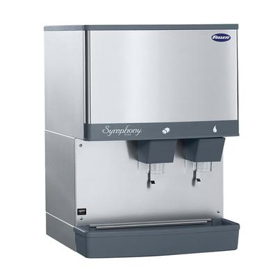 Follett 110CM-NI-LI Symphony Plus Countertop Ice Dispenser for Commercial Ice Machines - 110 lb Storage, Cup Fill, 115v, 115 V, Stainless Steel