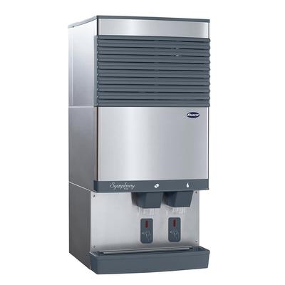 Follett 110CT425A-S Symphony Plus 425 lb Countertop Nugget Ice & Water Dispenser for Commercial Ice Machines - 90 lb Storage, Cup Fill, 115v, 25" Width, Stainless Steel